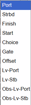 pull down menu